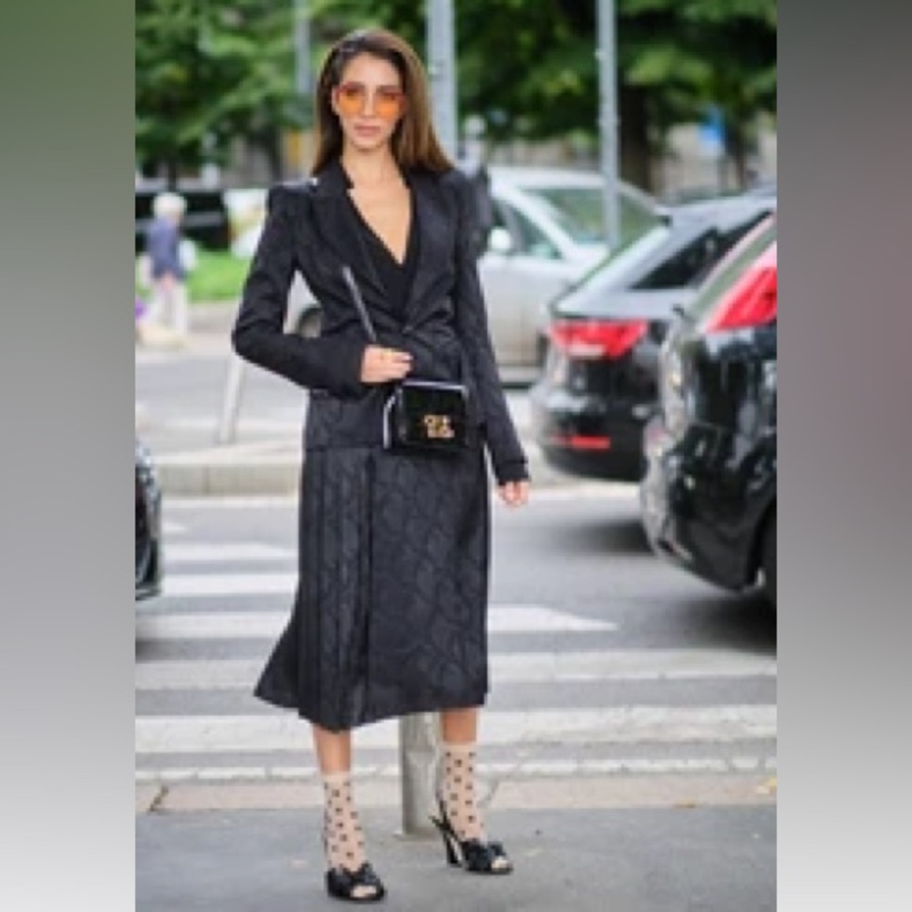 NWT Fendi Resort 2020 Silk Jacquard 2-Piece Skirt Suit Set